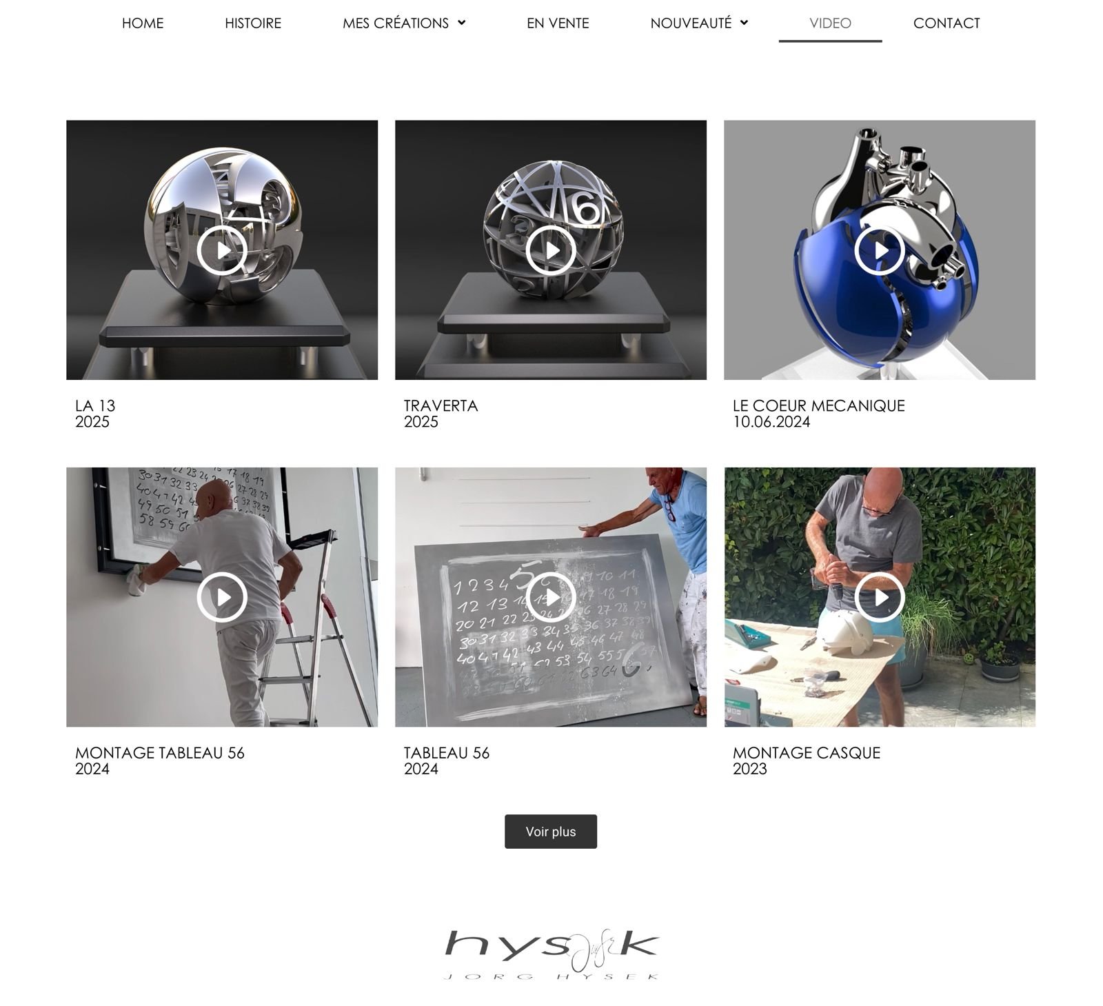Création site web Jorg Hysek — Swiss Made, horlogerie de luxe par Search Media